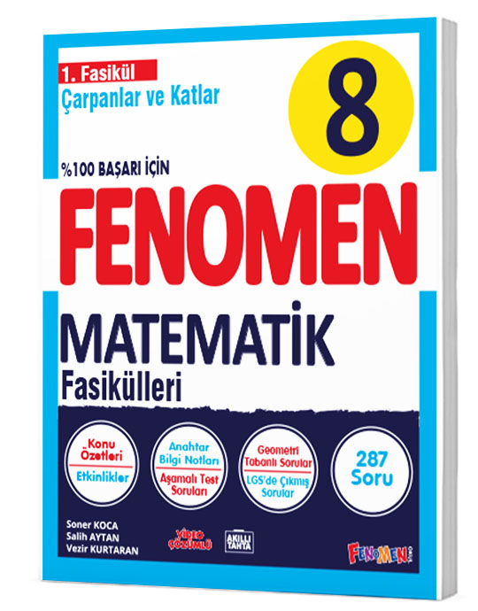 8. Sınıf Fenomen Matematik Çarpanlar ve Katlar 1. Fasikül Fenomen Yayınları