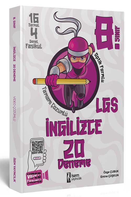 8. Sınıf İngilizce 20 Deneme İsem Yayıncılık