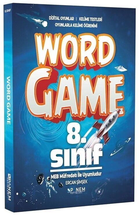 8. Sınıf İngilizce Game Word Kelime Testleri Panem Yayınları