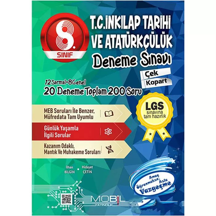 8. Sınıf İnkılap Tarihi Deneme Sınavı Mobil Yayınları
