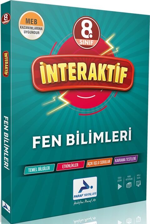 8. Sınıf İnteraktif Fen Bilimleri Soru Bankası Paraf Yayınları