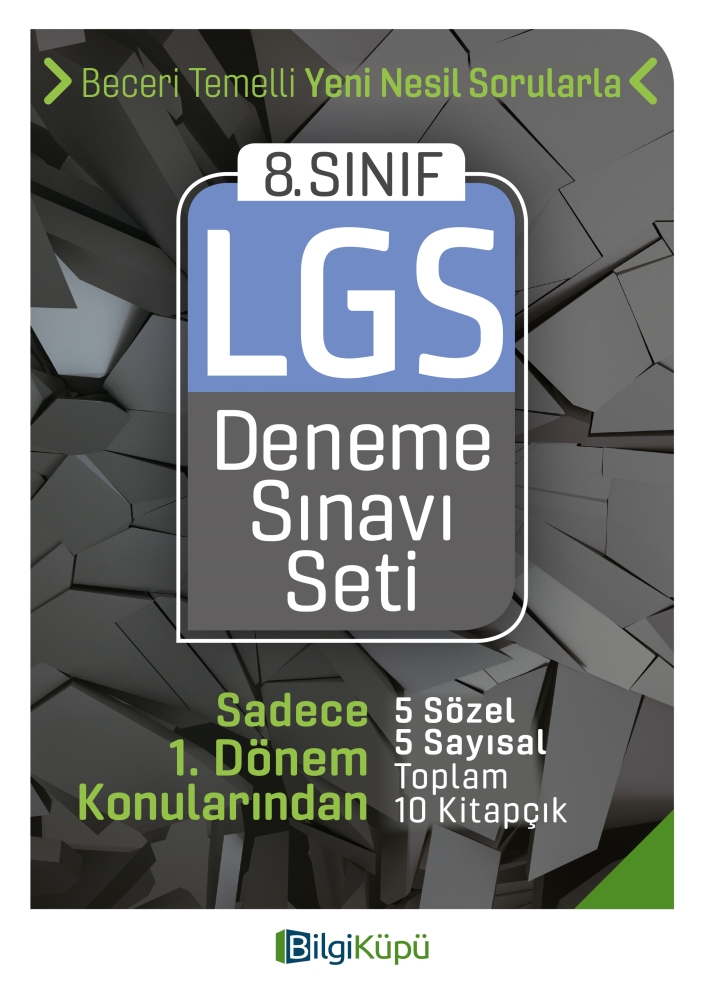 8. Sınıf LGS 1. Dönem Deneme Sınavı Seti Bilgi Küpü Yayınları