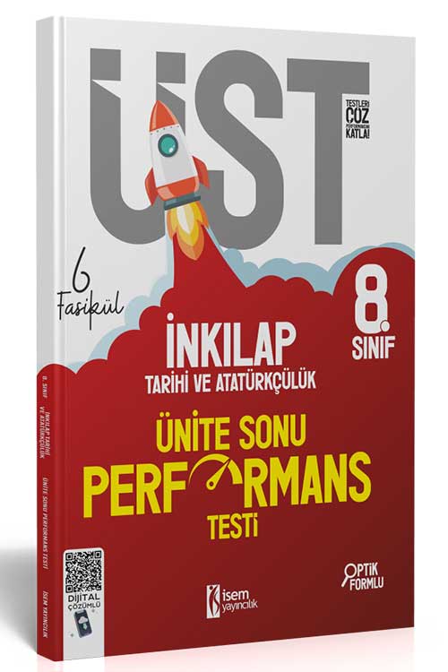 8. Sınıf LGS İnkılap Tarihi ve Atatürkçülük 6 Fasikül Ünite Sonu Performans Testi İsem Yayıncılık