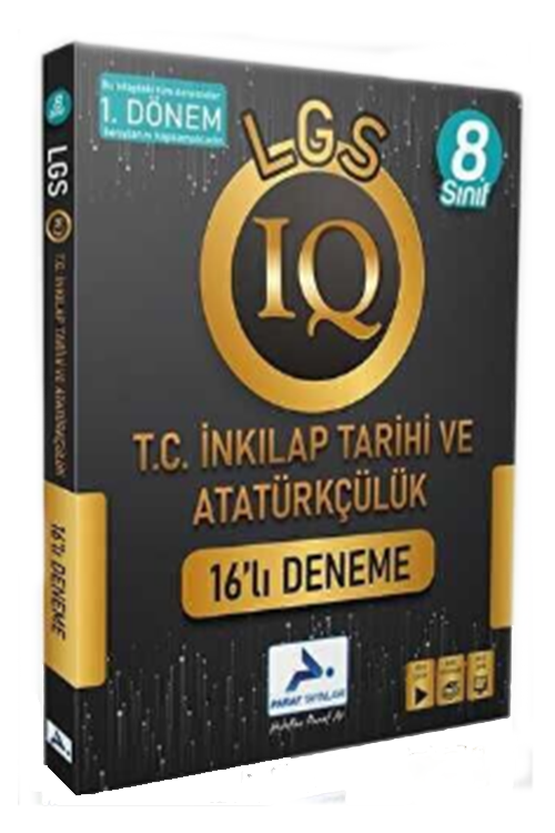 8. Sınıf IQ İnkılap Tarihi 16 lı Deneme 1. Dönem Konuları Paraf Yayınları