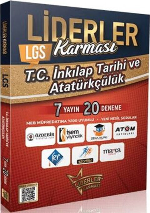 8. Sınıf LGS T.C. İnkılap Tarihi ve Atatürkçülük 7 Yayın 20 Deneme Liderler Karması