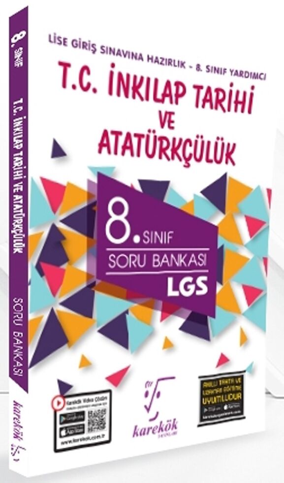 8. Sınıf LGS T.C. İnkılap Tarihi ve Atatürkçülük Soru Bankası Karekök Yayınları