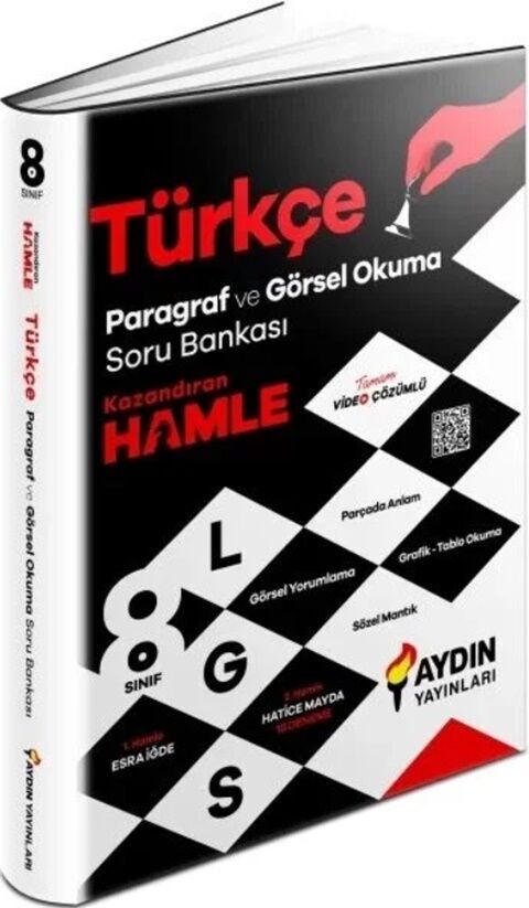 8. Sınıf LGS Türkçe Paragraf ve Görsel Okuma Soru Bankası Video Çözümlü Aydın Yayınları