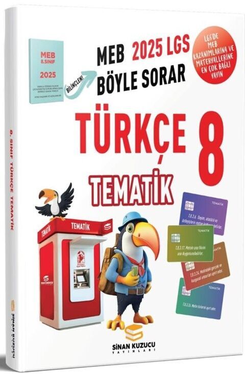 8. Sınıf LGS Türkçe Tematik Soru Bankası Sinan Kuzucu Yayınları