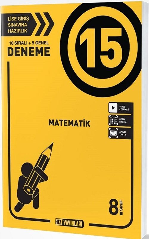 8. Sınıf Matematik 15 Deneme Hız Yayınları