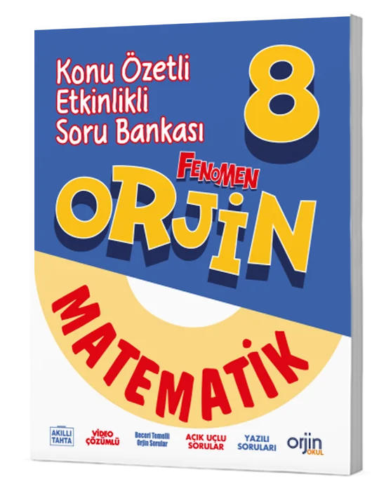 8. Sınıf Matematik Orjin Konu Anlatımlı Defter Orjin Yayınları
