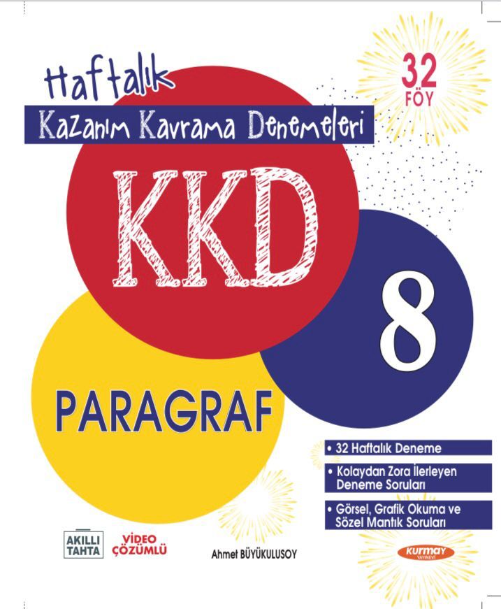 8. Sınıf Paragraf Haftalık Kazanım Kavrama Denemeleri Kurmay Elt Yayınları