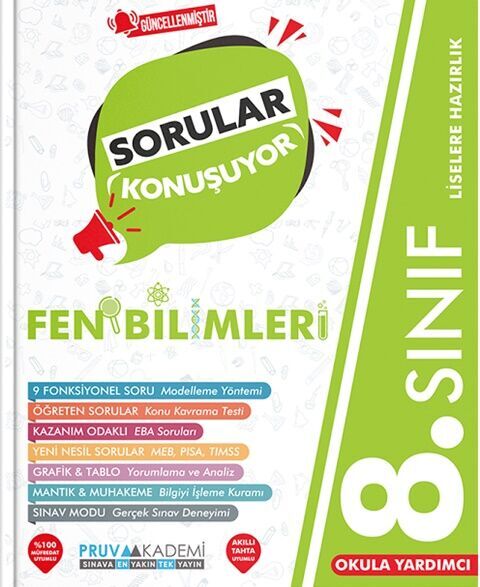 8. Sınıf Sorular Konuşuyor Fen Bilimleri Pruva Akademi Yayınları