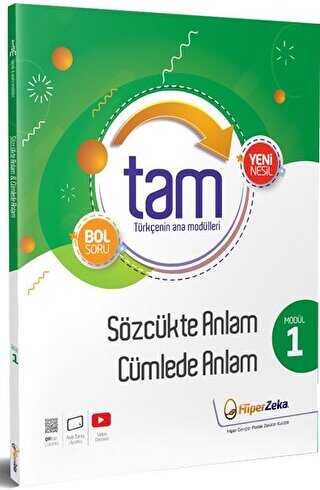 8. Sınıf TAM Türkçe 1 Sözcükte ve Cümlede Anlam Hiper Zeka Yayınları