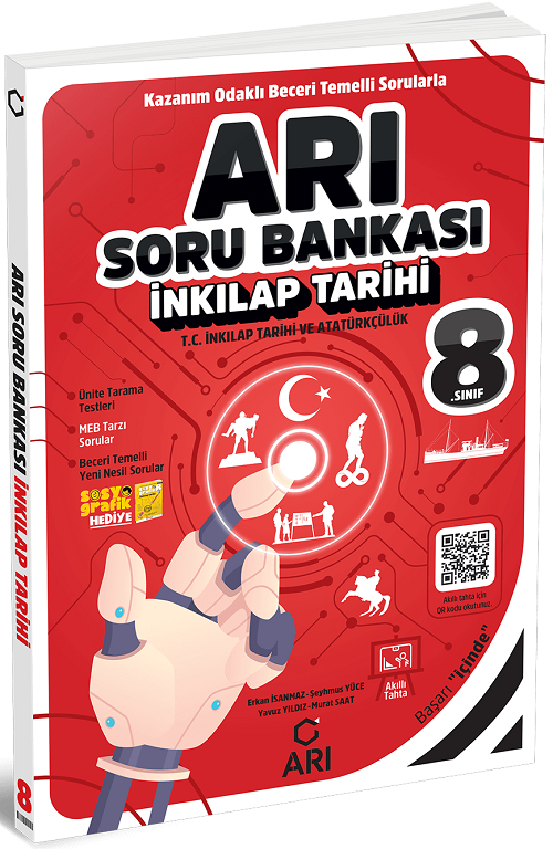 8. Sınıf TC İnkılap Tarihi ve Atatürkçülük Arı Soru Bankası Arı Yayınları