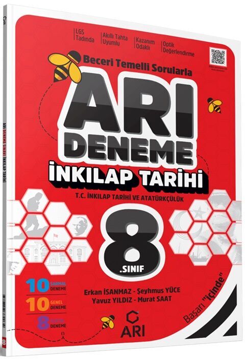 8. Sınıf T.C. İnkılap Tarihi ve Atatürkçülük Deneme Arı Yayınları