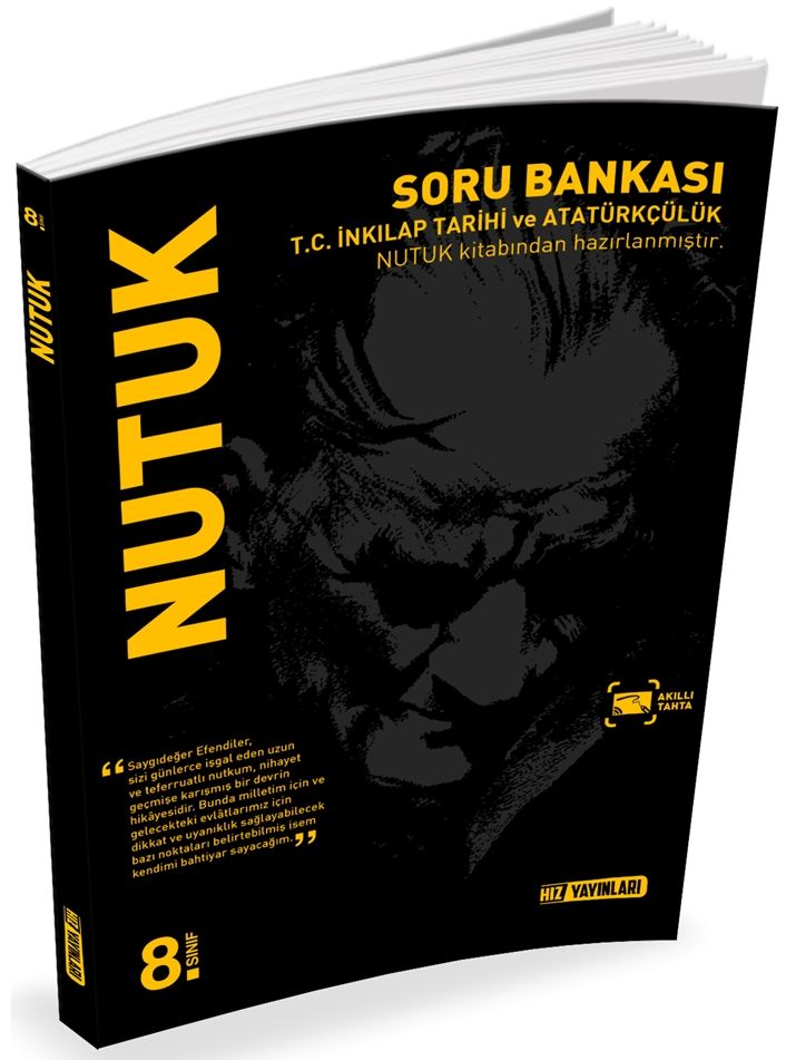 8. Sınıf T.C. İnkılap Tarihi ve Atatürkçülük Nutuk Soru Bankası Hız Yayınları