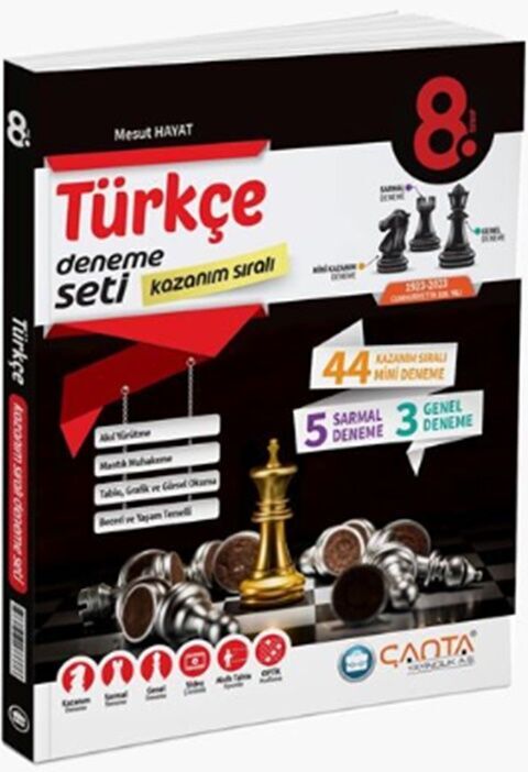 8. Sınıf Türkçe Kazanım Sıralı Deneme Seti Çanta Yayınları 8. Sınıf Türkçe Kazanım Sıralı Deneme Seti Çanta Yayınları