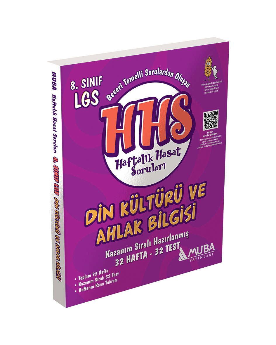 8.Sınıf Din Kültürü Haftalık Hasat Soruları (HHS) Muba Yayınları
