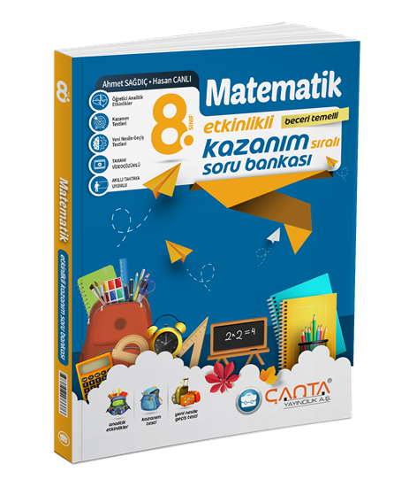 8.Sınıf Kazanım Matematik Soru Bankası Çanta Yayınları