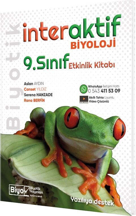 9. Sınıf Biyoloji İnteraktif Etkinlik Kitabı Biyotik Yayınları 9. Sınıf Biyoloji İnteraktif Etkinlik Kitabı Biyotik Yayınları