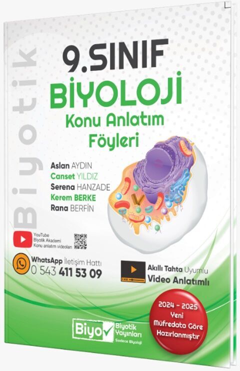 9. Sınıf Biyoloji Konu Anlatım Föyleri Biyotik Yayınları 9. Sınıf Biyoloji Konu Anlatım Föyleri Biyotik Yayınları