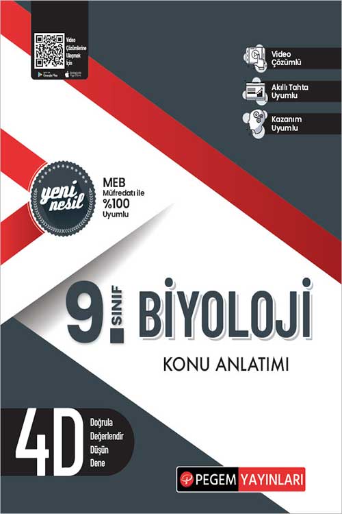 9. Sınıf Biyoloji Konu Anlatımı Pegem Akademi Yayınları
