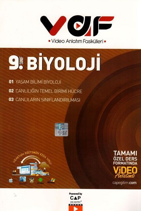9. Sınıf Biyoloji Video Anlatım Fasikülleri Vaf Yayınları