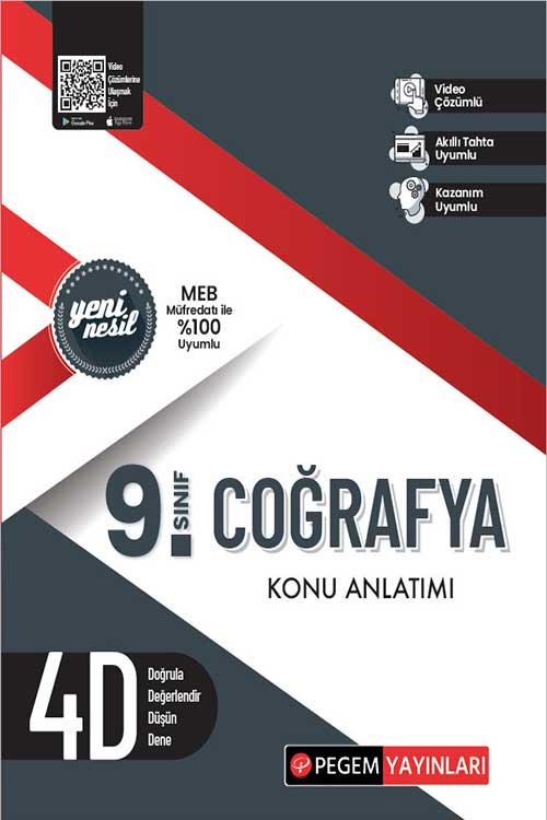 9. Sınıf Coğrafya Konu Anlatımı Pegem Akademi Yayınları
