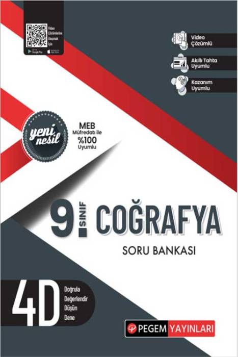 9. Sınıf Coğrafya Soru Bankası Pegem Akademi Yayınları