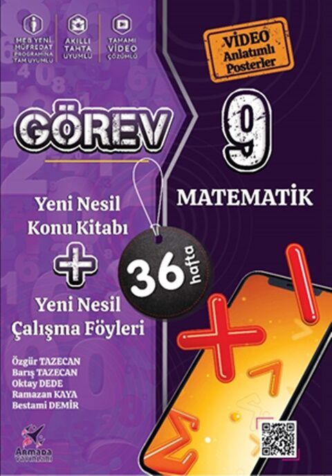 9. Sınıf Görev Matematik Yeni Nesil Konu Kitabı ve Çalışma Föyleri Armada Yayınları