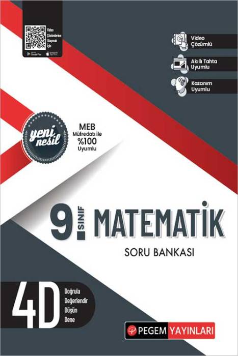 9. Sınıf Matematik Soru Bankası Pegem Akademi Yayınları