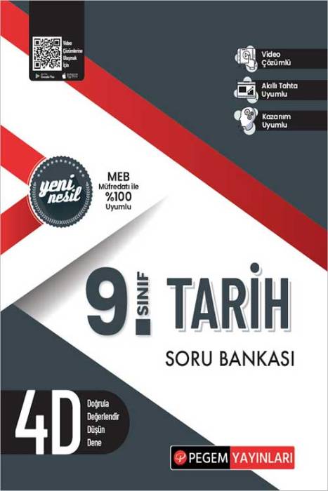 9. Sınıf Tarih Soru Bankası Pegem Akademi Yayınları