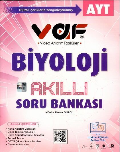 AYT Biyoloji Akıllı Soru Bankası Vaf Yayınları AYT Biyoloji Akıllı Soru Bankası Vaf Yayınları