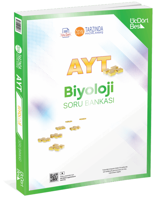AYT Biyoloji Soru Bankası ÜçDörtBeş Yayınları