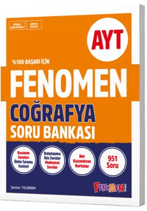 AYT Coğrafya Soru Bankası Fenomen Yayınları AYT Coğrafya Soru Bankası Fenomen Yayınları