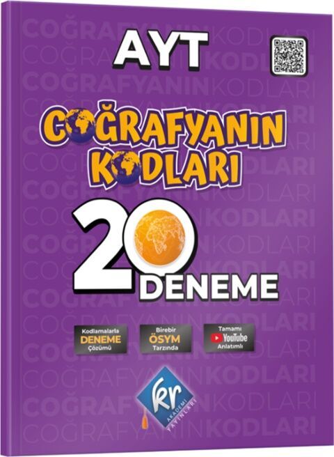 AYT Coğrafyanın Kodları Coğrafya Çözümlü 20 Deneme KR Akademi