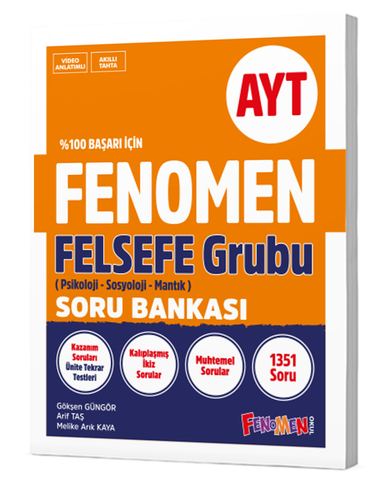 AYT Felsefe Soru Bankası Fenomen Yayınları