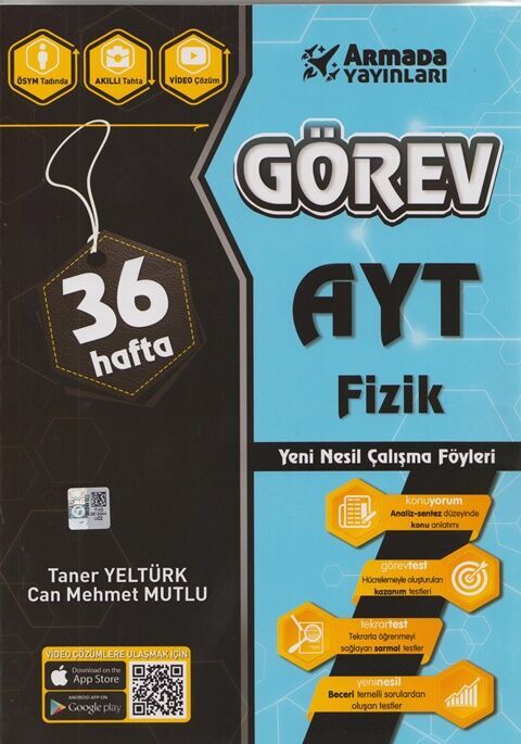 AYT Fizik 36 Hafta Yeni Nesil Çalışma Föyleri Armada Yayınları