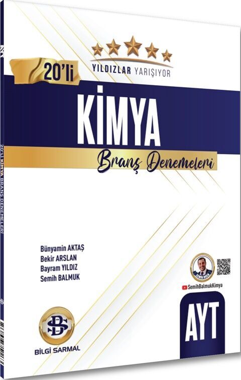 AYT Kimya Yıldızlar Yarışıyor 20 li Branş Denemesi Bilgi Sarmal Yayınları