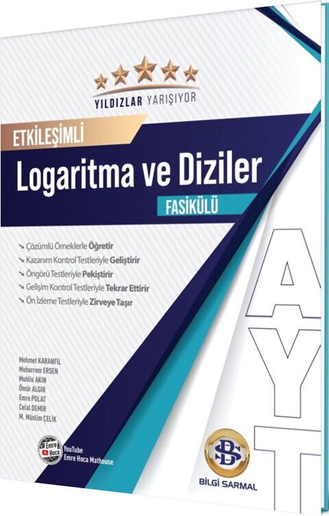 AYT Logaritma ve Diziler Yıldızlar Yarışıyor Etkileşimli Fasikülü Bilgi Sarmal Yayınları