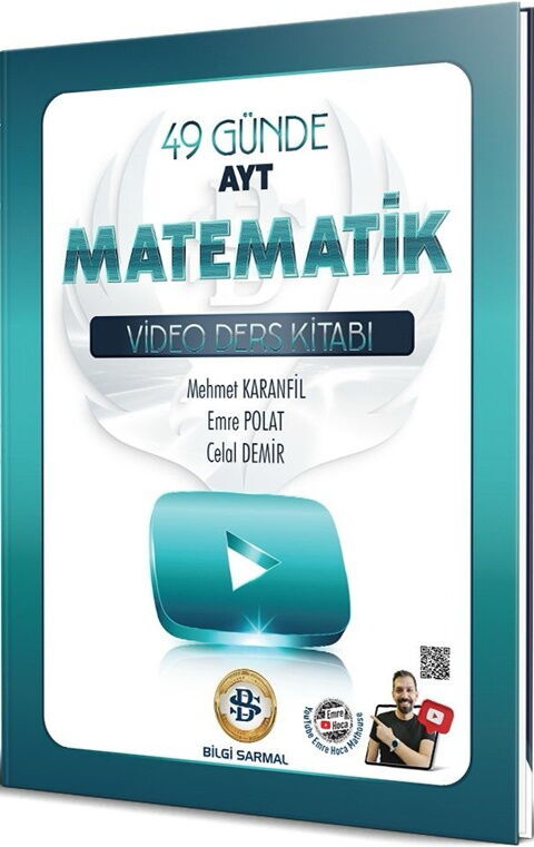 Bilgi Sarmal AYT Matematik 49 Günde Video Ders Kitabı Bilgi Sarmal Yayınları Bilgi Sarmal AYT Matematik 49 Günde Video Ders Kitabı Bilgi Sarmal Yayınları