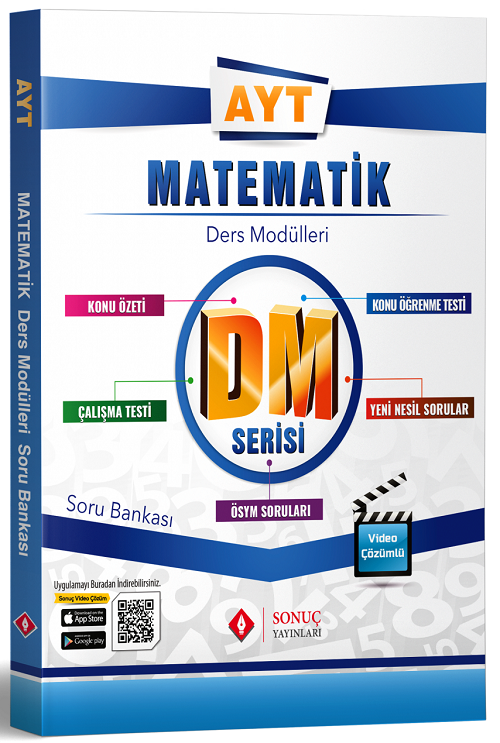 AYT Matematik DM Ders Modülleri Soru Bankası Sonuç Yayınları