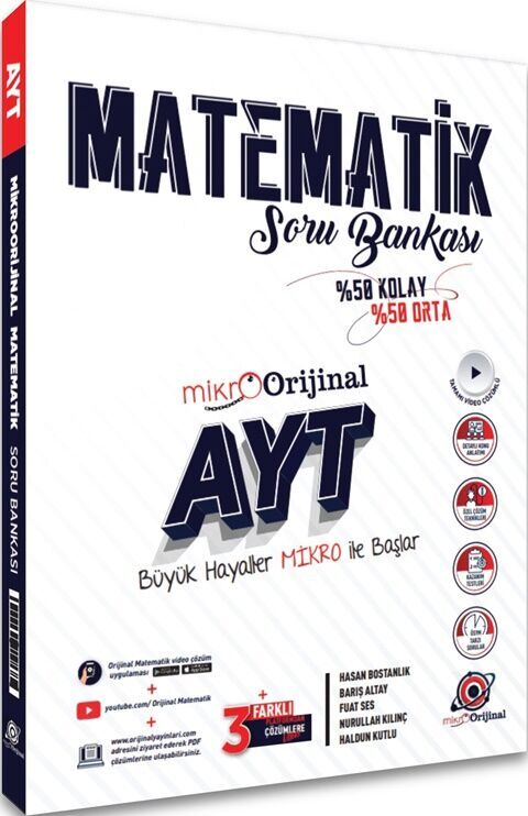 AYT Matematik Soru Bankası Orijinal Yayınları