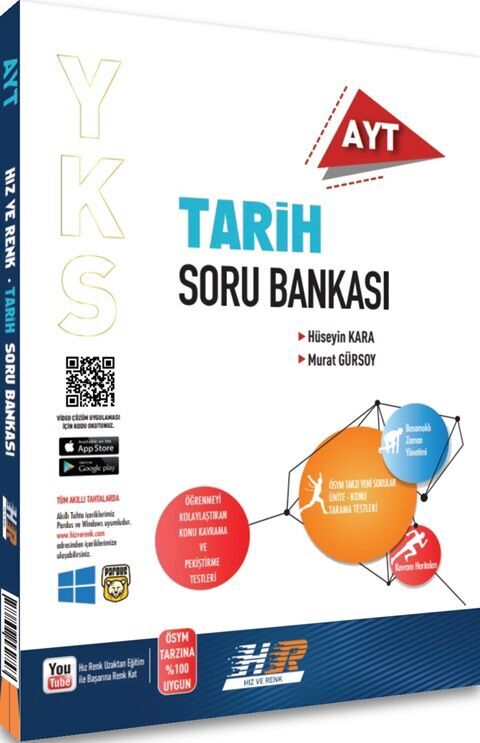 AYT Tarih Soru Bankası Hız ve Renk Yayınları AYT Tarih Soru Bankası Hız ve Renk Yayınları