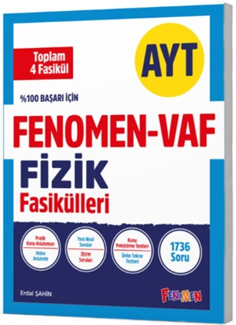 AYT VAF Fizik Fasikülleri Seti Fenomen Yayınları