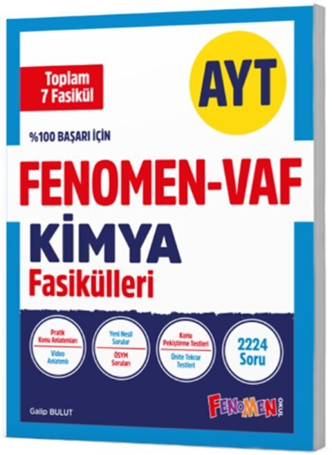 AYT VAF Kimya Fasikülleri Seti Fenomen Yayınları