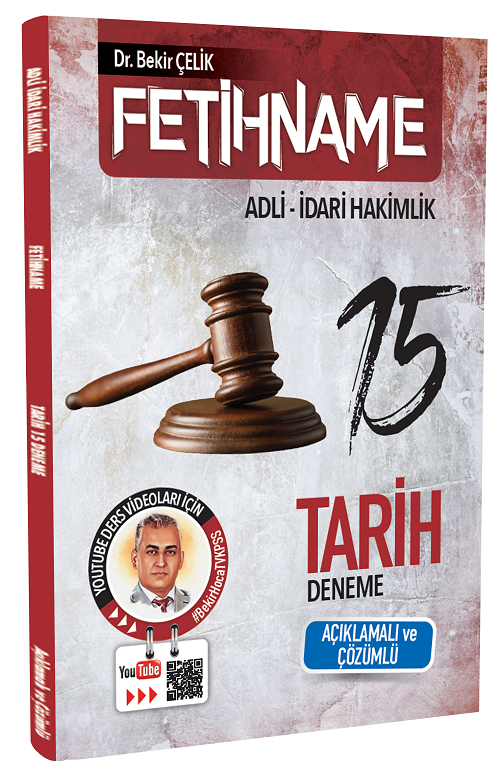Adli İdari Hakimlik Fetihname Tarih 15 Deneme Bekir Çelik Yayınları Adli İdari Hakimlik Fetihname Tarih 15 Deneme Bekir Çelik Yayınları