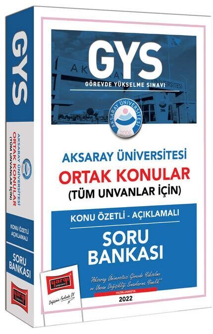 Aksaray Üniversitesi GYS Konu Özetli Açıklamalı Soru Bankası Yargı Yayınları