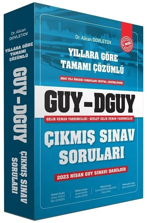 Alican Dovletov 2024 GUY DGUY Gelir Uzman Yardımcılığı Çıkmış Sınav Soruları 5. Baskı Alican Dovletov Alican Dovletov 2024 GUY DGUY Gelir Uzman Yardımcılığı Çıkmış Sınav Soruları 5. Baskı Alican Dovletov