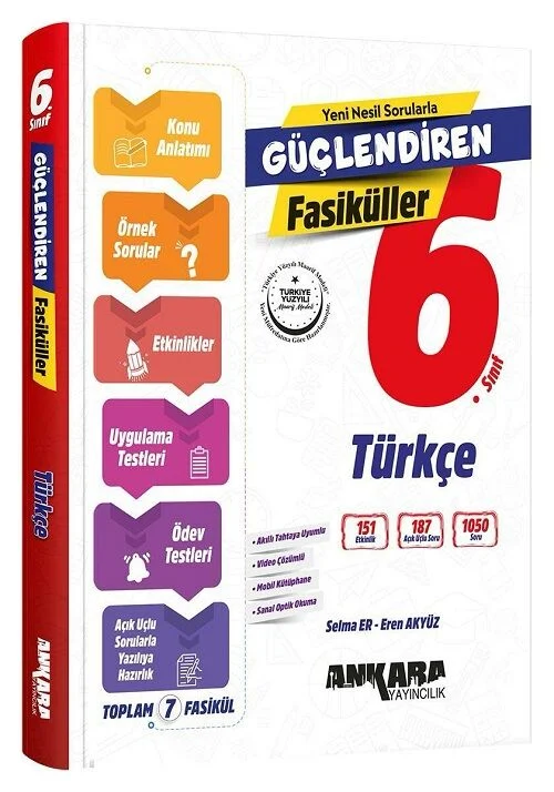 Ankara 6. Sınıf Türkçe Güçlendiren Fasiküller Ankara Yayıncılık Ankara 6. Sınıf Türkçe Güçlendiren Fasiküller Ankara Yayıncılık